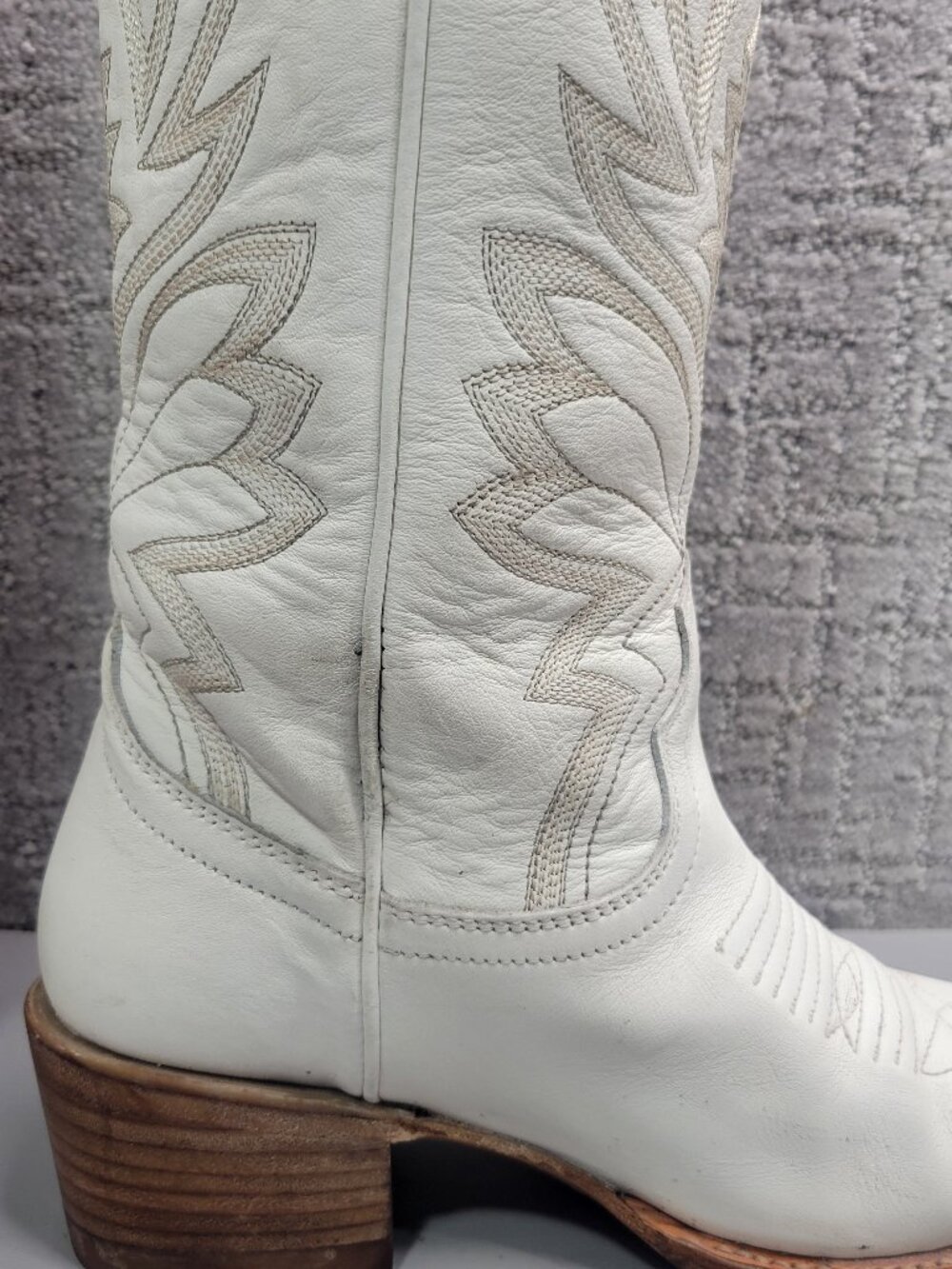 Tecovas The Abby Women's Size US 6B Snow Cowhide Cowgirl Boots. - Picture 5 of 12